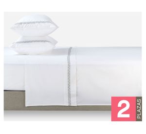 Juego sábanas 2 plazas hoja Rosen