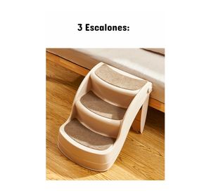 Escalera plegable mascota 38x38x50 cm café