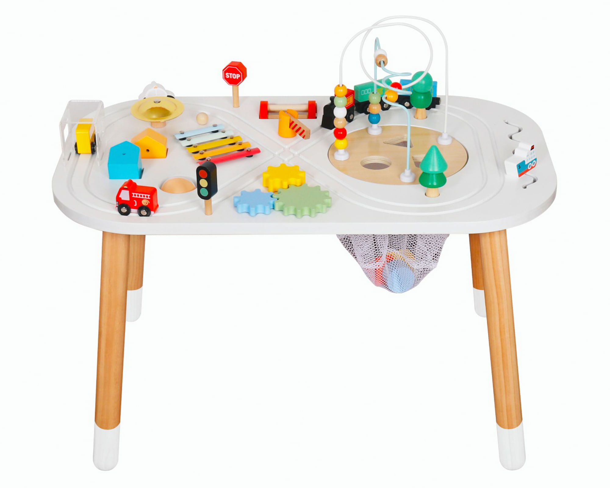 Kidscool Mesa didáctica 10 actividades Montessori 64x74.5x47 cm
