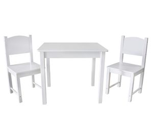 Set mesa infantil + 2 sillas W08G145 blanco