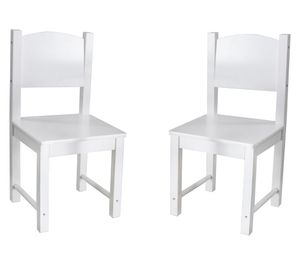 Set mesa infantil + 2 sillas W08G145 blanco