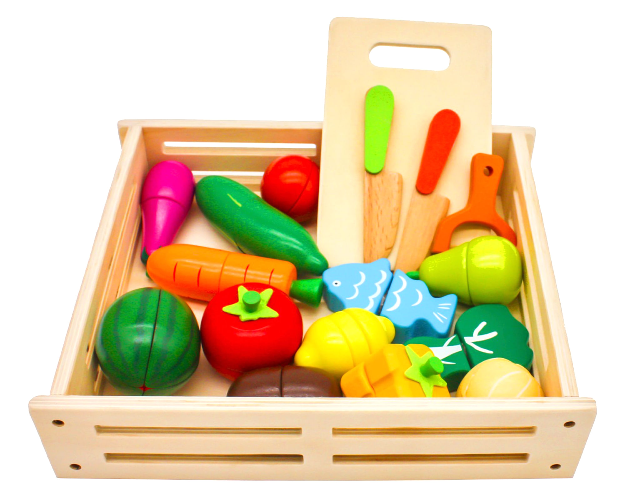 Kidscool Juego didáctico Frutas y Verduras Montessori