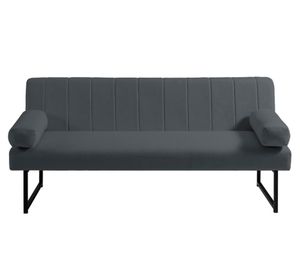 Sofá cama Lenon tela gris oscuro