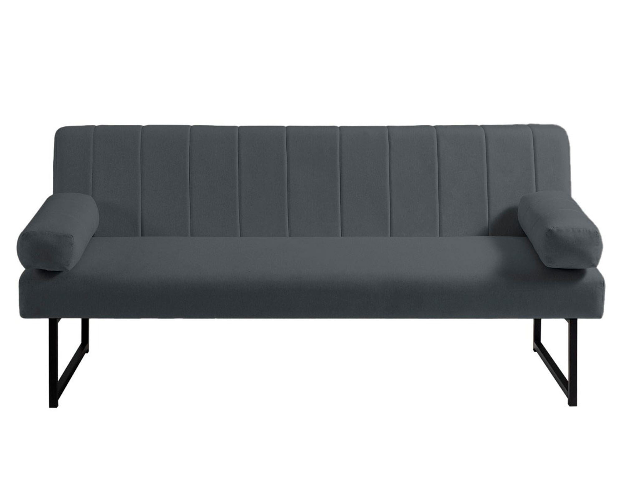 Decocasa Sofá cama Lenon tela gris oscuro