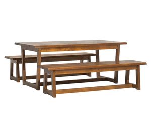 Comedor madera Myrtos banca recta