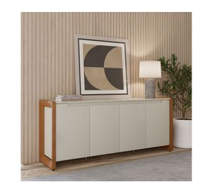 Buffet 4 puertas Bristol blanco Decocasa