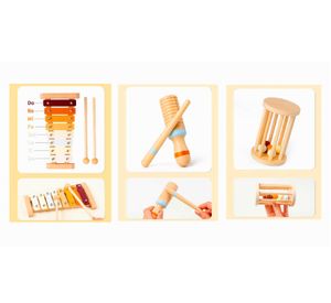 Juguetes de aprendizaje Montessori W07A266 Madera