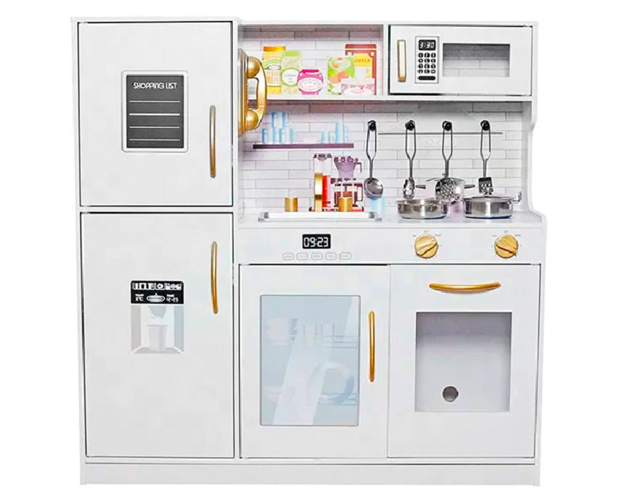 Kidscool Cocina LED kitchen W10C529D blanco + accesorios