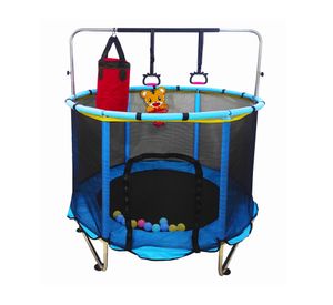 Cama elástica YGT-001-AZ azul + accesorios