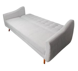 Sofá cama Mimo tela gris claro