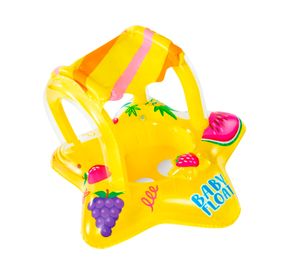 Flotador inflable con asiento Star amarillo