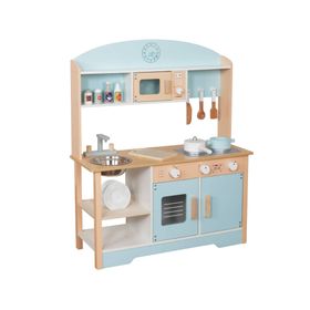 Cocina Montessori W10C573H celeste + accesorios