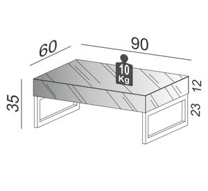 Mesa lateral TB724E Decocasa