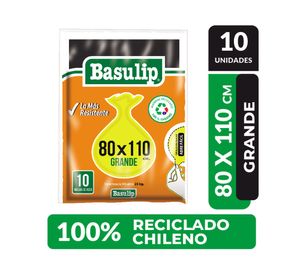 Bolsa de basura grande 80 x 110 cm Basulip