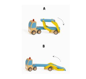 Juego didáctico Camión remolcador de autos