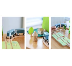 Juego didáctico Pista de Tren Feliz