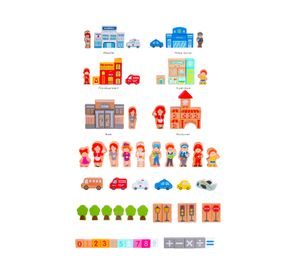 Juego de construcción Ciudad Feliz