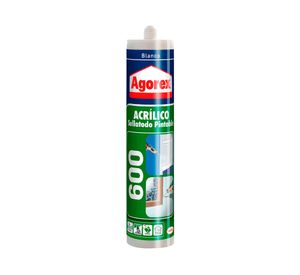 Sellante acrílico 300 ml 600 blanco Agorex