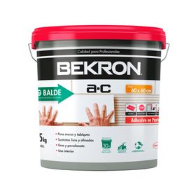 Adhesivo cerámico 25 kg pasta A-C gris Bekron