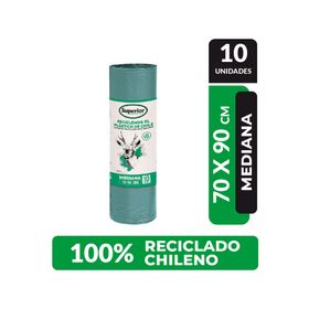 Bolsa basura en rollo 70 x 90 cm superior.