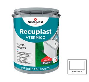 Pintura de techo/muro Recuplast atermico blanco galon