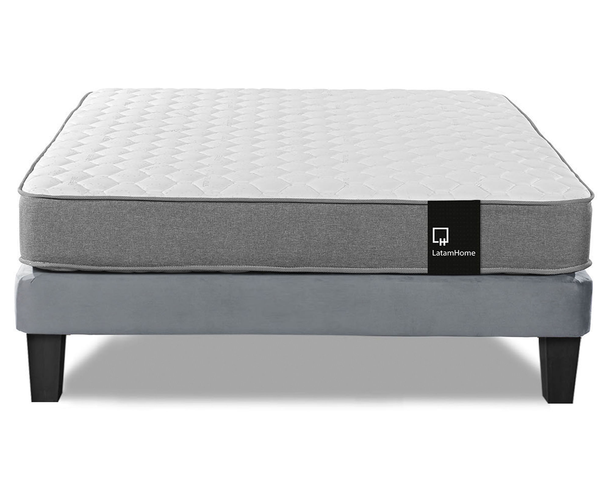 Latam Home Cama europea 2 plazas Zen Best gris