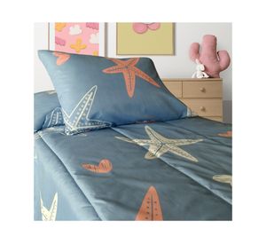 Plumón Starfish celeste 1.5 plazas