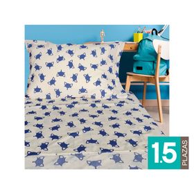 Juego de sábanas 1.5 plazas 144 hilos Fox beige