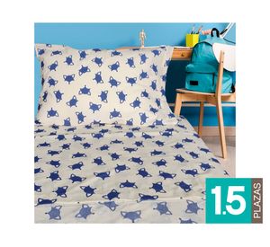 Juego de sábanas 1.5 plazas 144 hilos Fox beige