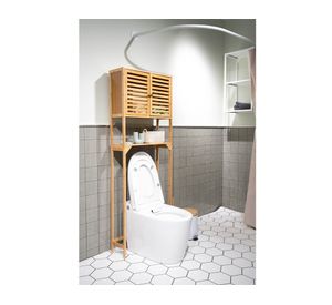 Repisa sobre WC bambú