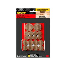 Protector antideslizante café 36 piezas Scotch