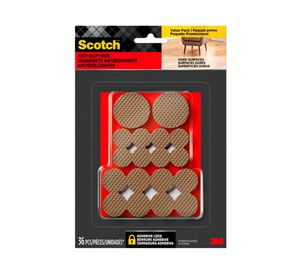 Protector antideslizante café 36 piezas Scotch