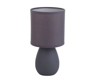 Lámpara mesa Elian geo 1L E27 gris 2 unidades