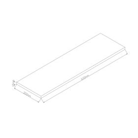 Repisa Flotante blanco 60 cm