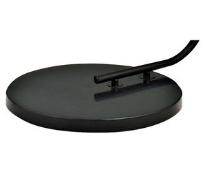 Lámpara pie 1L E27 pantalla negro