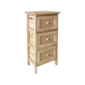Organizador baño natural 3 cajones 60x30x20 cm