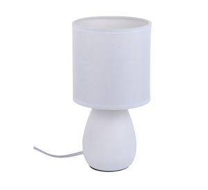 Lámpara mesa Elian 1L E27 blanco invierno 2 unidades