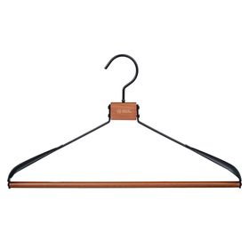 Colgador abrigo negro/madera