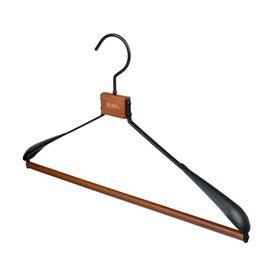 Colgador abrigo negro/madera