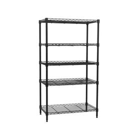 Repisa 5 Niveles negro 160x60x35 cm