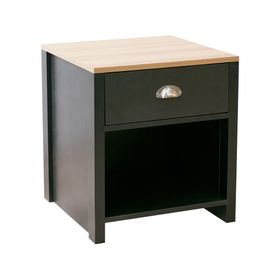 Velador 1 cajón black