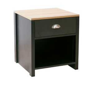 Velador 1 cajón black