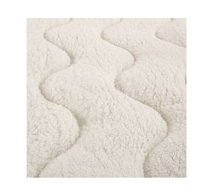 Topper colchón Sherpa beige 1 plaza