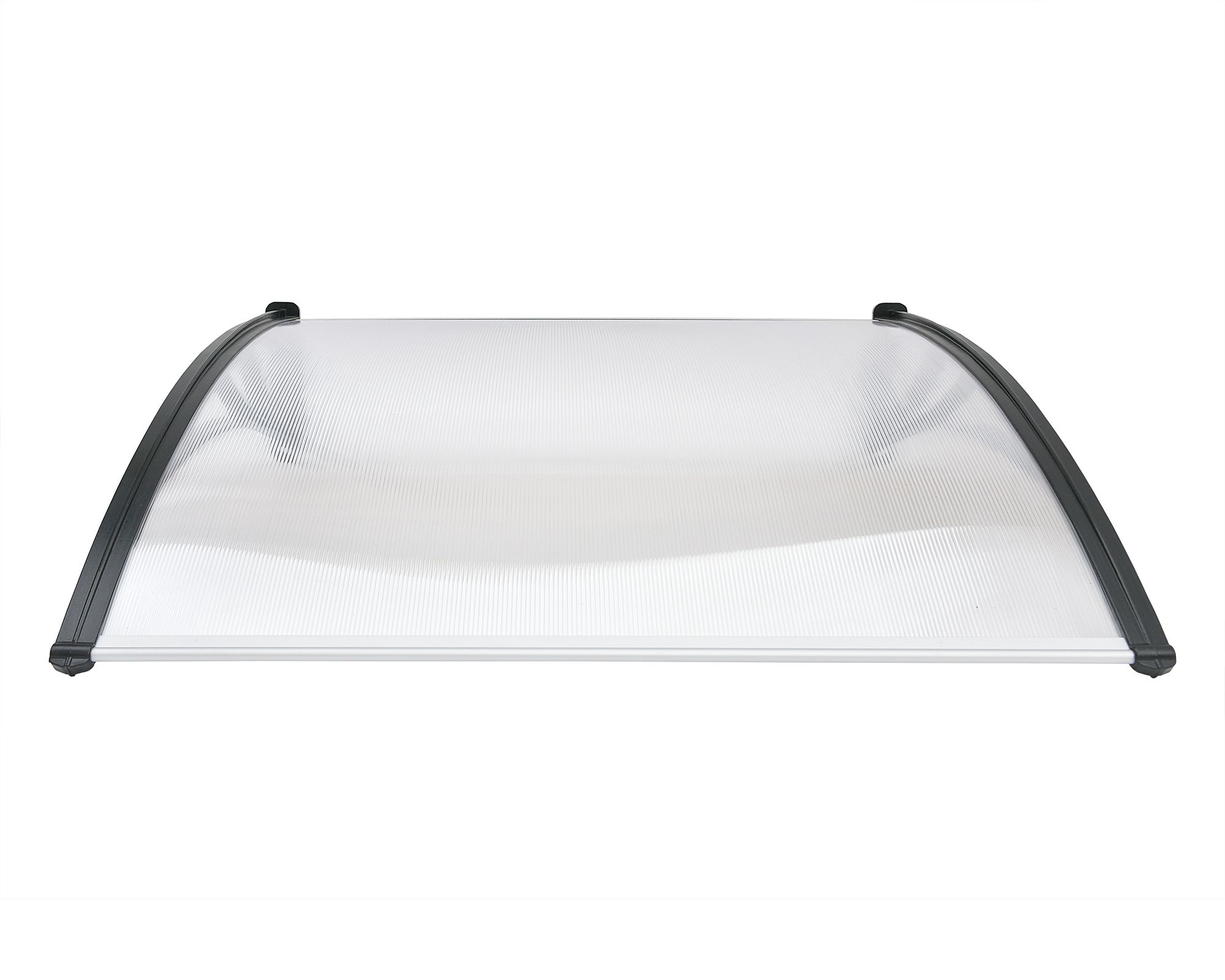 Alero listo protección policarbonato transparente Curvo 100x105 cm