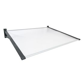 Alero listo protección policarbonato transparente Recto 100x120 cm