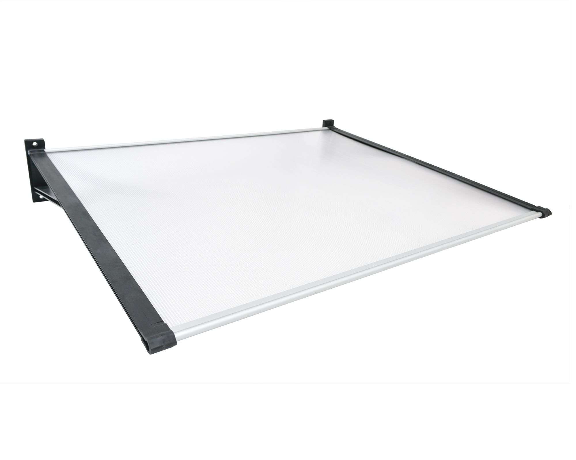 Alero Protección PVC transparente Recto 100x120 cm