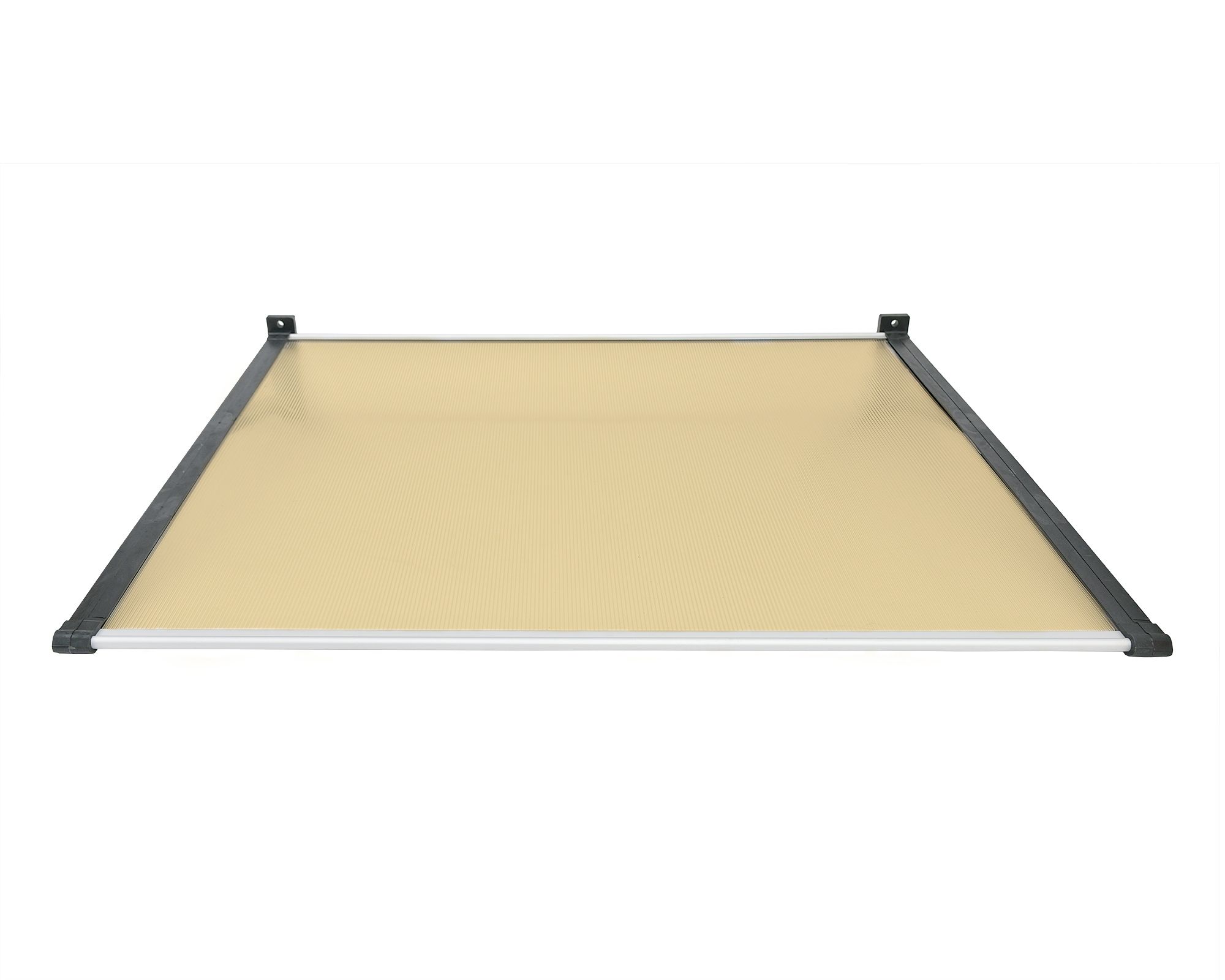 Alero listo protección policarbonato bronce Recto 100x120 cm