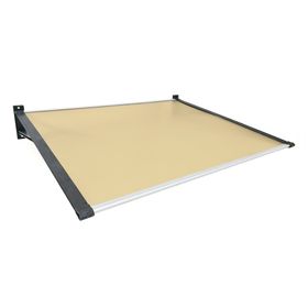 Alero listo protección policarbonato bronce Recto 100x120 cm