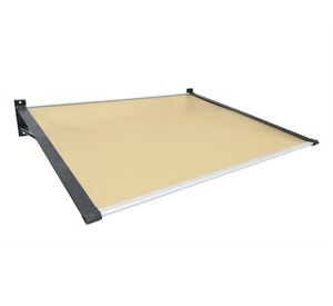 Alero listo protección policarbonato bronce Recto 100x120 cm