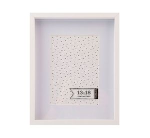 Foto paspartú 13x18 cm Box blanco Cotidiana